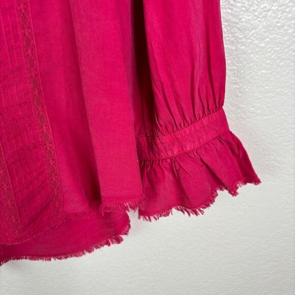 SUNDANCE Suzanna Saddle Western Tunic Top in Cherry Size M - Picture 4 of 4